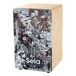 Sela Percussion Art Series Cajon Birchwood Box Drum with Internal Snares, Made in Germany, 2 Year Warranty (SE173)