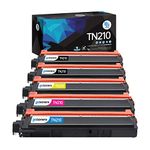 Gotoners 5PK TN210 TN-210 Toner for Brother HL-3045CN MFC-9125CN MFC-9325CW HL-3040CN HL-3070CW MFC-9120CW MFC-9010CN HL-3075CW MFC-9320CW TN210BK TN210M TN210Y