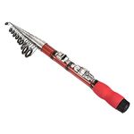 PATIKIL 2.30m/7.5ft Telescopic Fishing Rod, Fiber Reinforced Plastic for Freshwater Fishing Red