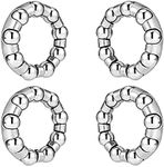 4Pcs Bike Ball Bearing Retainer Replacement Mountain Bike Parts 1/4 inch x 9 Balls Bicycle Repair Accessories for Kids/Stretch Bicycle MTB Bicycle Ball Bearings Bike Crank Bottom Bracket