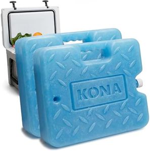 Kona Blue Ice Large Ice Packs for Coolers - Long Lasting Design - Refreezable Reusable Cooler Ice Pack (2)