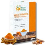 Herbs Botanica Wild Turmeric Powder For Face Reduces Acne, Face Mask, Dark Spots, Hyperpigmentation, Smooth Skin, Kasturi Manjal, Kasturi Turmeric, Aromatic Turmeric 150 Gms / 5.30 Oz