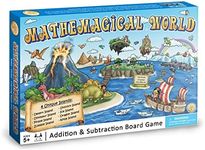 Mathemagical World - Addition & Subtraction Math Board Game for Kids, 2-4 players, Ages 5+ and Perfect for Homeschool, Kindergarten, Pre-k, and Gifted & Talented Prep