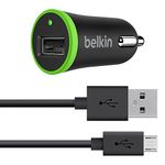 Belkin Universal Removable Micro-USB Charge and Sync Cable - 2.1 A Micro USB Car Charger, Black