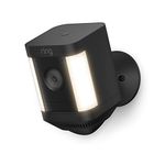 Ring Spotlight Cam Plus, Battery | Two-Way Talk, Colour Night Vision, and Security Siren (2022 release) - Black