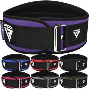 RDX Women Weight Lifting Belt 6.5” Curved Padded Back Lumbar Support, Fitness, Core Exercise Workout Bodybuilding Powerlifting Deadlifts Squats, Ladies Home Gym Equipment