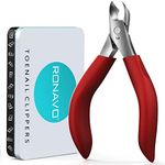 Toenail Clipper for Thick nails or Ingrown Toe nails for Elderly - Nail Clippers for Seniors Toenails Professional Trimmer and Podiatrist Toenail Nipper - Best Pedicure Tool - Stainless Steel