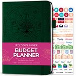 Legend Budget Planner – Deluxe Financial Planner Organizer & Budget Book. Money Planner Account Book & Expense Tracker Notebook Journal for Household Monthly Budgeting & Personal Finance – Dark Green