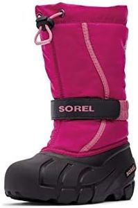 Sorel Youth Unisex Little Children's Flurry Boots - Deep Blush, Tropic Pink - Size 9