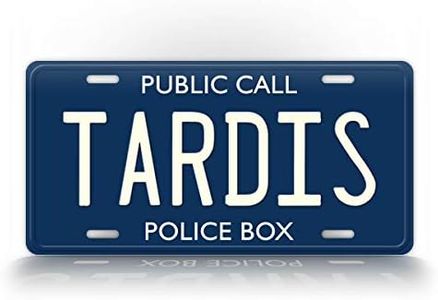 Doctor Who TARDIS License Plate Public Call Police Box Auto Tag