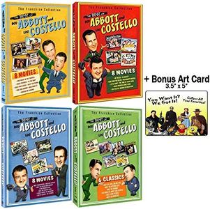 The Best Of Abbott and Costello: 30 Classic Movies DVD Collection + Bonus Art Card
