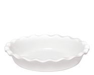 Emile Henry 91116131 Ruffled Pie Dish Bakeware 26 cm/10 in, 1.7L/1.5 qt, Farine