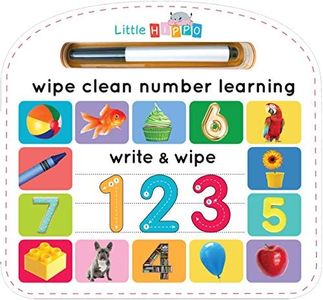 Write & Wipe 123 - Children's Novelty Learning Board Book - Wipe Clean - Educational - Numbers and Counting