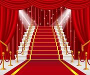 Leowefowa 7x5ft Vinyl Backdrop Red Curtain Backdrop Red Carpet Photography Background Movie Night Stage Backdrop Anniversary Celebrity Event Party Premiere Banner Photo Studio Booth Props