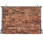 AIIKES 7x5FT Photography Background Photo Background Brick Wall Brick Wall Background Color Background Photo Background Wood Floor Photography Background Vintage Portrait Photography Background 11-506