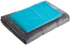 Calming Comfort by Sharper Image Weighted Blanket Duvet Cover | Small- Teal, Fits 6,10 lb Blanket 41" x 60"