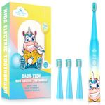 Dada-Tech Kids Electric Toothbrush Rechargeable, Soft Unicorn Tooth Brush with Timer Powered by Sonic Technology for Children Boys and Girls Age 3+, Waterproof and 3 Modes (Blue)