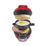 Hamilton Beach 25476 Breakfast Electric Sandwich Maker, Red