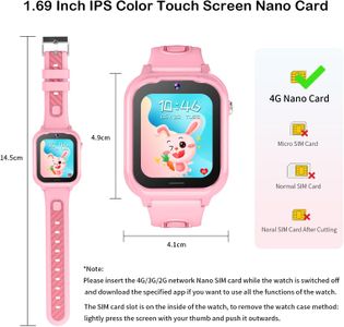 JUBUNRER 4G Kids Smart Watch with GPS, Video Call, SOS – Waterproof