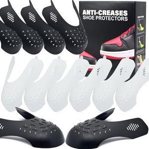 TUPEED 6 Pairs Shoe Boot Crease Preventers, Anti-Wrinkle Shoe Protectors Shoe Guards For Air Jordan Air Force, Shoe Creases Stoppers for Sneaker and Casual Shoes, for Men's US Size 7-12