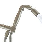 High Sierra's Solid Metal Handheld Shower Head Kit. Includes All Metal Handheld Shower Head, Trickle Valve, Hose, and Holder - WaterSense Certified Low Flow 1.5 GPM: Brushed Nickel Finish