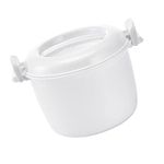 Angoily Microwave Rice Cooker - Mini Rice Cooker for Microwave Oven - Microwave Steamer Rice Cooker Small Rice Maker for Pasta, Chicken, Bacon, Vegetables