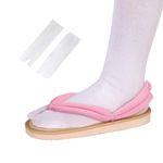 Unisex Kamado Tanjirou Cosplay Clog Shoes Kochou Giyuu Rengoku Geta Wooden Cosplay Sandal Prop Oshitari With Socks,Nezuko-38~39