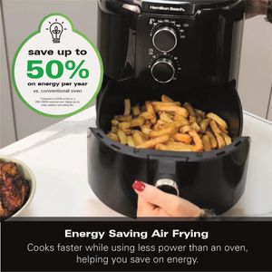 Hamilton Beach SimpliFry Air Fryer 4.2L – Black