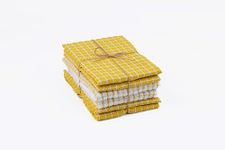 Pixel Home 6 Pieces Cotton 250 GSM Multi-Purpose Terry and Waffle Dish Cloths Kitchen Wiping Cleaning Towel (Set of 6, Multicolor) (Pink) (Yellow)