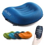 TREKOLOGY Ultralight Inflatable Camping & Travel Pillow – Compact, Ergonomic Neck & Lumbar Support Cushion for Adults & Kids – Ideal for Camping, Backpacking, and Beach Trips