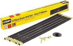 Rolson 60967 Drain Rod Set, 12 pc
