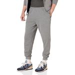 Amazon Essentials Men's Fleece Joggers, Light Grey Heather, L