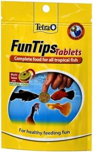 Tetra FunTips Tablets, Colour Vibrancy & Vitality, Diverse Colours & Textures, Sticks To Aquarium Glass, Rich In Natural Ingredients, Pack of 75 Tablets, 30g