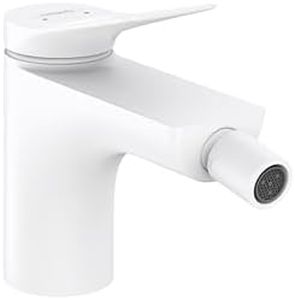 hansgrohe Vivenis Modern 5-inch Tall Bidet Faucet in Matte White, 75200701