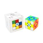 Cubelelo GAN 356R 3x3 Stickerless Speed Cube for Children Kids & Adults | Features Honeycomb Design for Buttery Smooth Turning