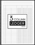 Account Ledger Book 3 Column: Ledger Books for Bookkeeping, Columnar Sheets Ruled Notebook, Business Accounting Ledger Book 3 Column, Account Record Keeping Journal For Small Business