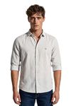 Allen Solly Men's Solid Slim Fit Shirt (ASSFQMOBZ43301_White_40)