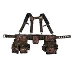 Bucket Boss - Camo Tool Belt with Suspenders, Tool Belts - Original Series (85035), Multicolor, 52”