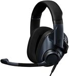 EPOS H6PRO Closed Acoustic Professional Gaming Headset; Detachable Lift-to-Mute Mic; Over-Ear; Lightweight & Comfortable; PC, Xbox, Playstation, Switch Compatible; Wired Headset (Sebring Black)