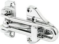 Prime-Line U 11318 Swing Bar Door Guard with High Security Auxiliary Lock, Chrome Finish (Single Pack)