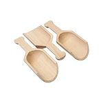 3PCS Mini Wooden Scoops Spoons Small Bath Salt Spoons for Sugar Scrubs Spices Tea Sugar Washing Powder Parties Bath Salts