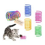 Andiker Cat Spring 12pcs, Cat Interactive Toy to Kill Time and Keep Fit Colorful Creative Toy Durable Soft Cat Activity Toy for Swatting, Biting, Hunting Kitten Toys