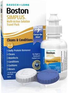 Boston Simplus Contact Lens Solution, for Gas Permeable Contact Lenses, Contact Lens Case Included, 1 Fl Oz