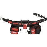 Milwaukee 48 22 8110 Electricians Work Belt with 29 Pockets - Red/Black