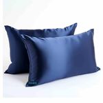 Coolbeds Satin Silk Pillow Cover for Hair and Skin-with Satin Scrunchies for Women Stylish|Satin Pillow Covers for Hair and Skin 2Pack|Silk scrunchies for Women 3Pack|Silk Pillow Case