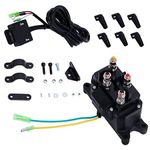 12V Winch Solenoid Relay Contactor and 250A Rocker Thumb Switch Combination, Suitable for 1500lb-5000lb ATV UTV Polaris，Warn # 63070 62135 74900 70715 2875714