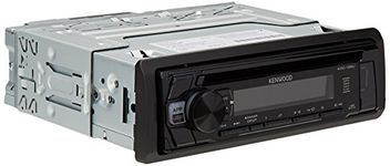 Kenwood KDC-168U in-Dash 1-DIN CD Car Stereo Receiver with Front USB Input