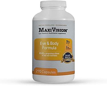 MaxiVision® Eye & Body Formula - Based on AREDS 2 Study - 270 Eye Vitamins Capsules - 1 Bottle