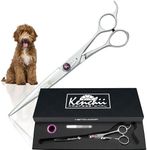 Kenchii Scorpion Dog Grooming Scissors, 8 Inch Straight Shears, Dog Scissors for Grooming, Professional Pet Grooming Scissors, Heavy Duty, Durable and Sharp