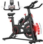 Dripex Exercise Bike for Home Use, Magnetic Resistance Indoor Cycling Stationary Bike for Home Training (2024 New Version) With LCD Display Heart Rate Sensor Quiet Fitness Bike Cardio Workout (black)